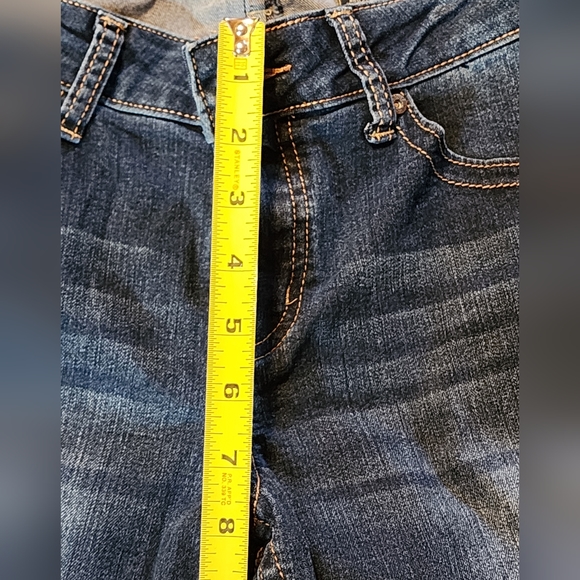 NWOT Love Indigo Premium Blue Boho Embroidery Floral Flower Jeans 8 Ankle Skinny - Picture 7 of 7